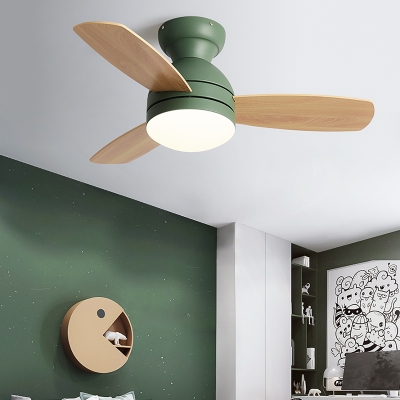 1-Light Ceiling Fan Light Minimalism Style Fan Shape Ceiling Lighting Fixture
