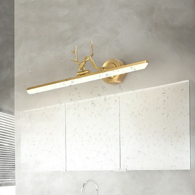 1 Light Vanity Wall Sconce Modern Style Acrylic Natural Light Vanity Lighting Ideas for Bathroom