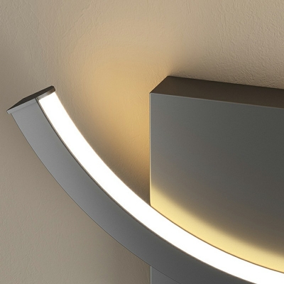 1-Light Wall Light Fixture Modernist Style Circle Shape Metal Sconce Lights