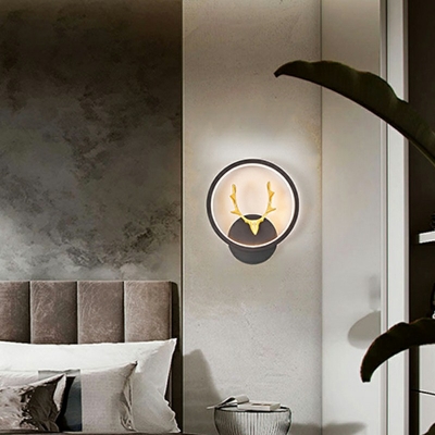 1 Light Wall Sconce Lighting Modern Style Metal Wall Lighting Fixtures For Bedroom