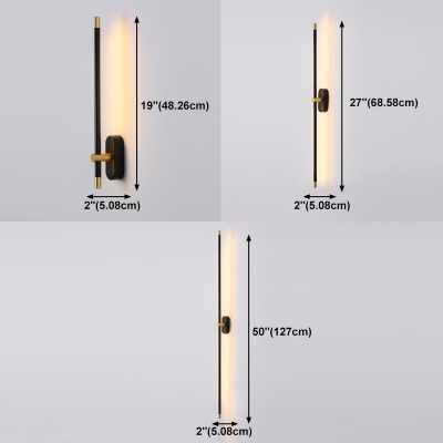 Contemporary Linear Wall Lighting Fixtures Metal Wall Mount Light Fixture