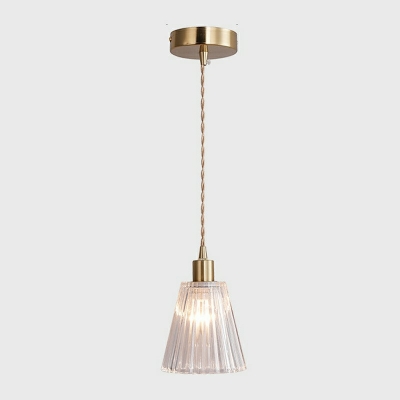Minimalisma Style Glass Hanging Light 1 Light Pendant Light for Living Room