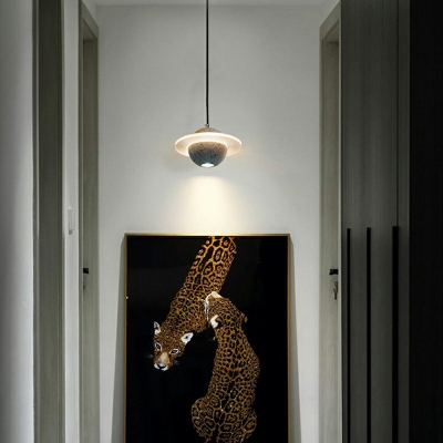 Stone Globe Modern 1 Light Hanging Pendant Lights Minimalism Hanging Lamps for Living Room