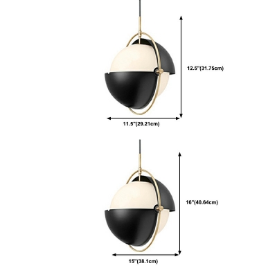 Geometric Pendant Lighting Modern Metal 1-Light Pendant Light Fixtures