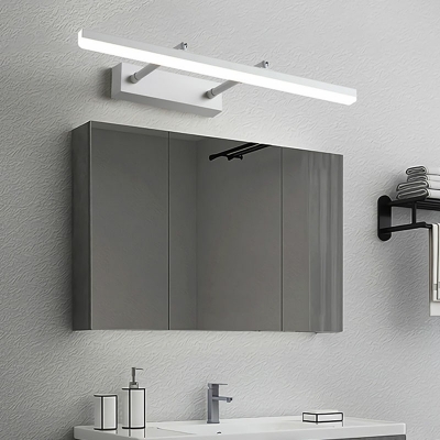 Modern Bathroom Vanity Light Rectangle Stainless Steel LED Mirror Light