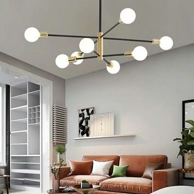 Modern Linear Hanging Pendant Lights Minimalism Chandelier Light Fixture for Living Room