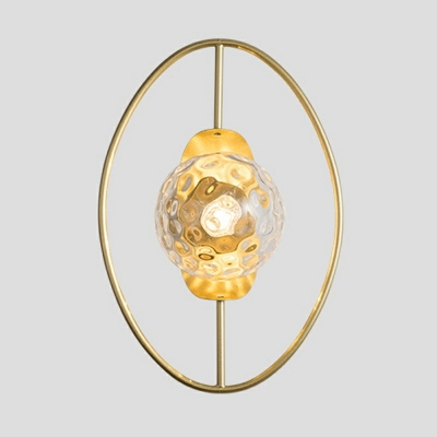 Modern Sphere Wall Sconces Glass 1-Light Wall Sconce Lighting Indoor