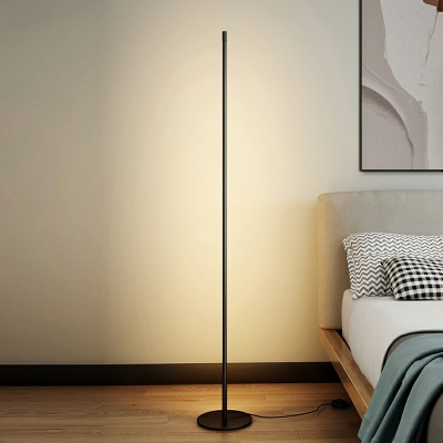 1 Light Standard Lamp Linear Shade Acrylic Standard Lamp for Living Room