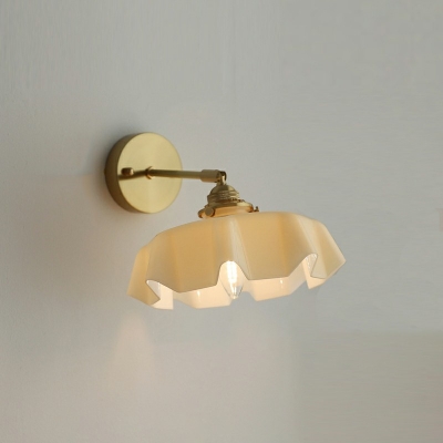 1-Light Wall Light Fixture Industrial Style Geometric Shape Metal Sconce Lights