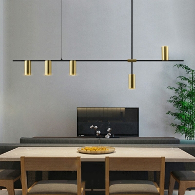 5 Lights Chandelier Lighting Fixtures Modern Simplicity Island Pendant Lights for Dinning Room