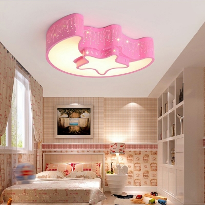 Flush Mount Light Children's Room Style Acrylic Ceiling Mount Light for Living Room