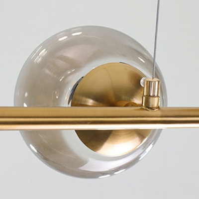 Globe Glass Island Chandelier Lights Industrial Vintage Hanging Pendant Lights for Dinning Room