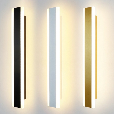 Metal Wall Sconce Lighting Acrylic Shade LED Contemporary Outdoor Wall Sconces