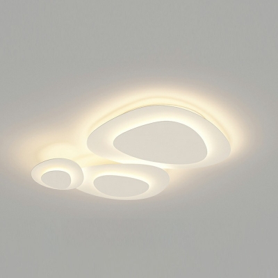 Modern Flush Mount Light Acrylic White Ceiling Light for Bedroom