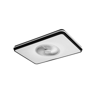 Modern Geometric Ceiling Fan Light 1-Light Metal LED Ceiling Fan for Living Room