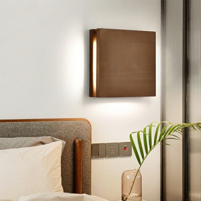 Wall Sconce Lighting Modern Style Wood Wall Sconce For Bedroom