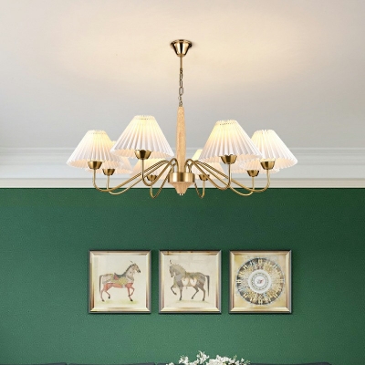 Wood Hanging Ceiling Lights Modern Simplicity Chandelier Lighting for Living Room