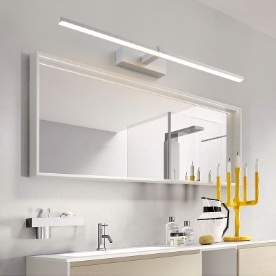 1 Light Vanity Lighting Ideas Contemporary Style Acrylic Vanity Mirror Lights for Bathroom