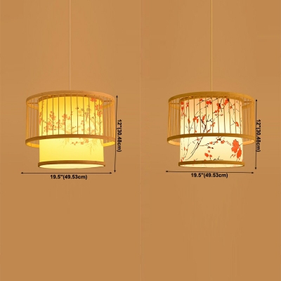 Chinese Style Suspension Pendant Light Single Head Hanging Pendant Lights