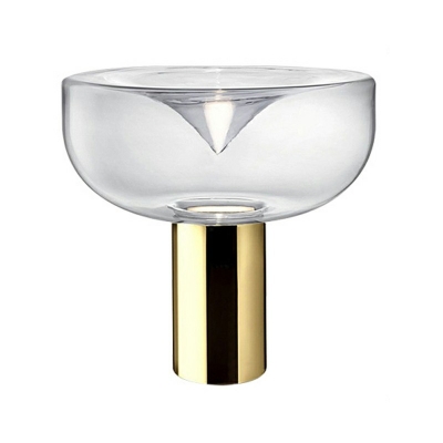 Contemporary Glass Table Lamps Open-Top Bedside Reading Lamps