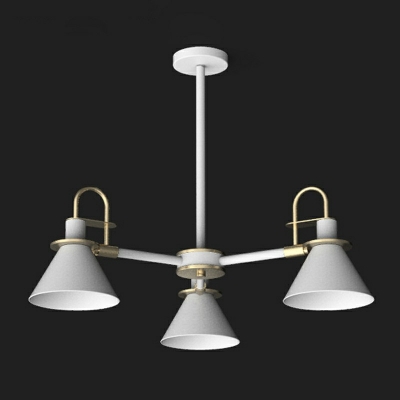 Metal Hanging Pendnant Lamp Macaron Nordic Style Chandelier Lamp for Living Room