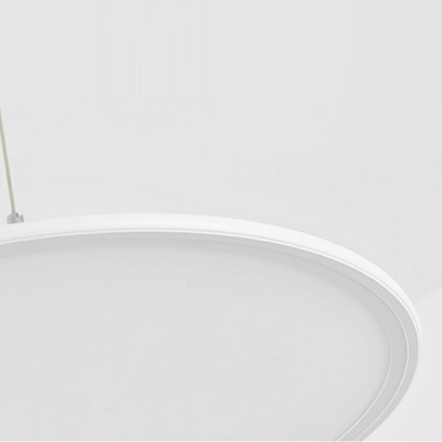 Slim Pendant Lighting Modern Style Metal 1-Light Pendant Light Kit in White