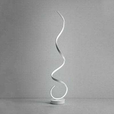 1 Light Standard Lamp Linear Shade Modern Style Acrylic Floor Lamp for Living Room