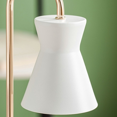 1-Light Table Lamp Mid-Century Modern Style Cone Shape Metal Dining Table Light (without Aromatherapy Candles)