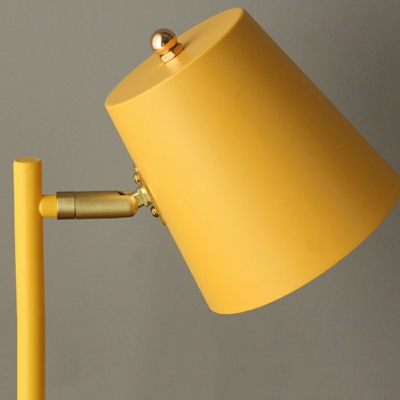 1-Light Table Lamp Minimalist Style Geometric Shape Metal Nightstand Lamps