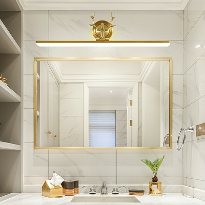1 Light Vanity Wall Sconce Modern Style Acrylic Natural Light Vanity Lighting Ideas for Bathroom