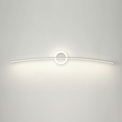 Contemporary Vanity Mirror Lights Ambient Lighting Metal LED Bathroom Light