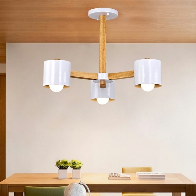 Drum Modern Chandelier Lighting Fixture Nordic Style Living Room Hanging Ceiling Light
