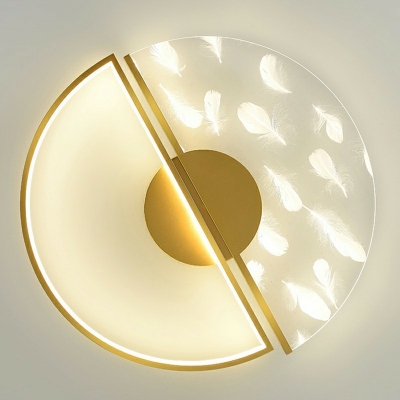 Golden Ultra Thin Flush Mount Ceiling Light Semi Flush Ceiling Lights Contemporary