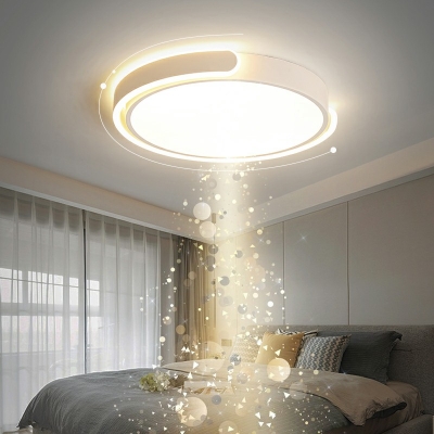 Modern Circular Flush Mount Light Fixtures Metal Led Flush Ceiling Lights