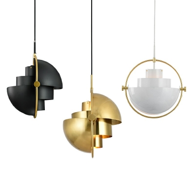 Postmodern Style Pendant Light Metal 1 Light Hanging Lamp for Dining Room