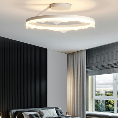 Semi Flush Modern Style Acrylic Semi Flush Mount Light for Living Room