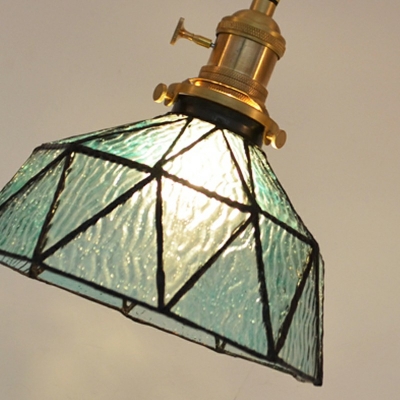 Tiffany Pendant Lights Stained Glass Dome Shape Pendant Light