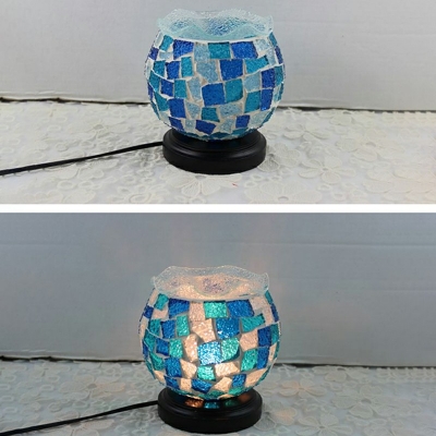 Asian Single Light  Table Lamps Globe Bedside Reading and Bedroom Lamps