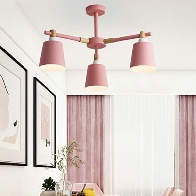 Contemporary Style Hanging Chandelier Nordic Macaron Pendant Lighting for Living Room