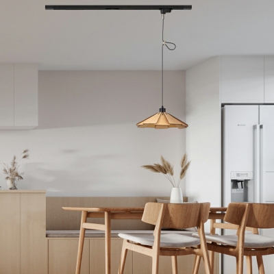Contemporary Wooden Hanging Lights Down Lighting for Dining Room