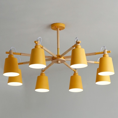 Macaron Chandelier Pendant Light Nordic Style Hanging Ceiling Lights for Living Room