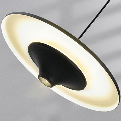 Metal Hemisphere Pendant Lighting Modern Style 1 Light Hanging Lamp Kit in White