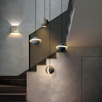 Cement Hanging Ceiling Light 7.1