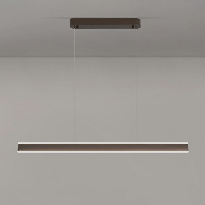 Modern LED Chandelier Lighting Fixtures Minimalism Basic Linear Island Lamps for Dinning Room
