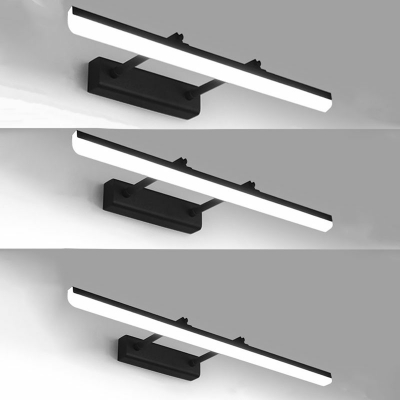 Modern Linear Wall Sconce Lights Adjustable Metal 1-Light Sconce Lights