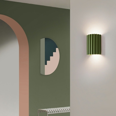 Modern Wall Mounted Lamp Nordic Style Macaron Flush Wall Sconce for Bedroom