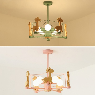Nordic Style Chandelier Pendant Light Modern Macaron Ceiling Hang Fixture for Living Room