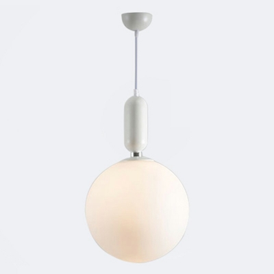Pendulum Pendant Ceiling Lights Modern Style Warm Light Glass 1-Light Ceiling Pendant Light in Black