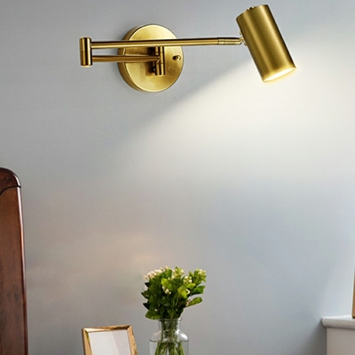 1-Light Sconce Lights Industrial Style Geometric Shape Metal Wall Light Fixture