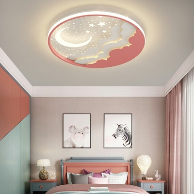 Flush Mount Lamp Children's Room Style Acrylic Flush Mount Light for Living Room